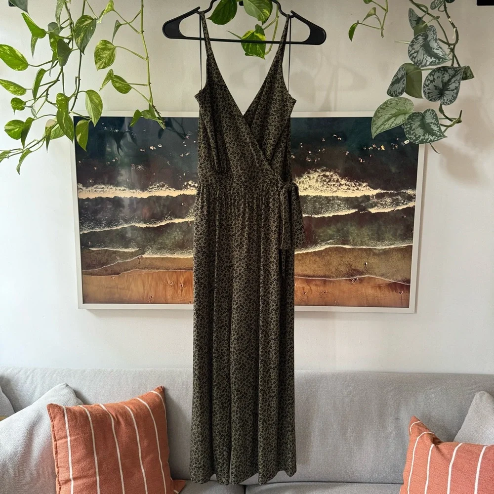 Kaileigh Green Knit Cropped Jumpsuit